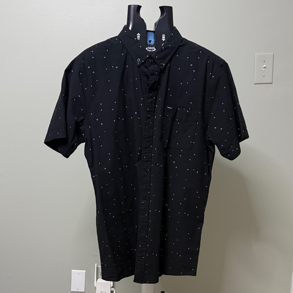Ripcurl Black Shirt with White Dots